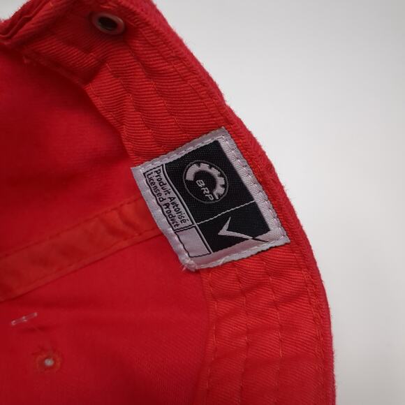 Can-Am Dockside Marine Slideback Baseball Cap Red OS Adjustable 6 Panel BRP - Picture 9 of 9